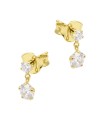 Hanging Crystal Silver Stud Earring STS-6729